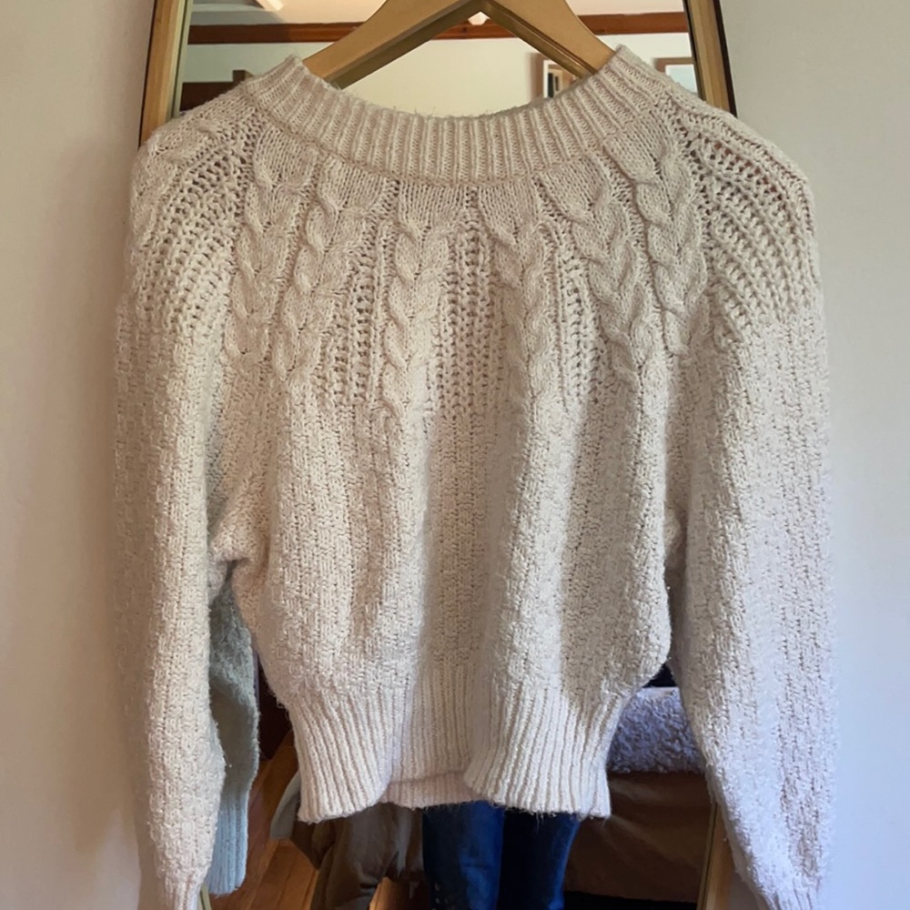 American Eagle white sweater